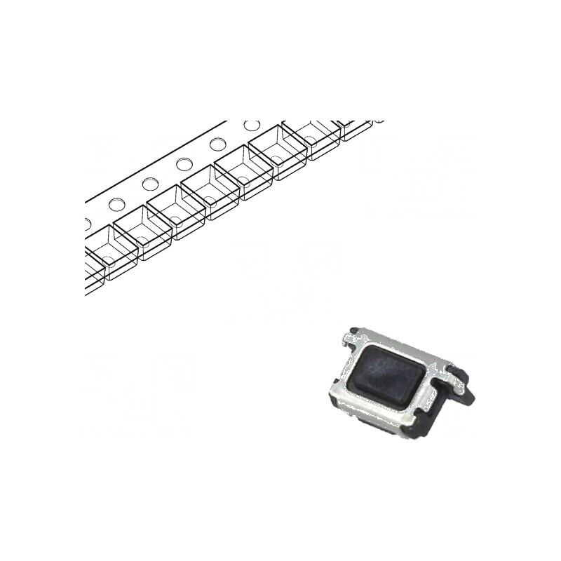 Microîntrerupător TACT SPST 0,015A/15VDC SMT Pozitie 2 - Fara 1,6N | Electronic-mag.ro | Componente Electronice Microîntrerupător TACT SPST 0,015A/15VDC SMT Pozitie 2 - Fara 1,6N | Electronic-mag.ro | Componente Electronice