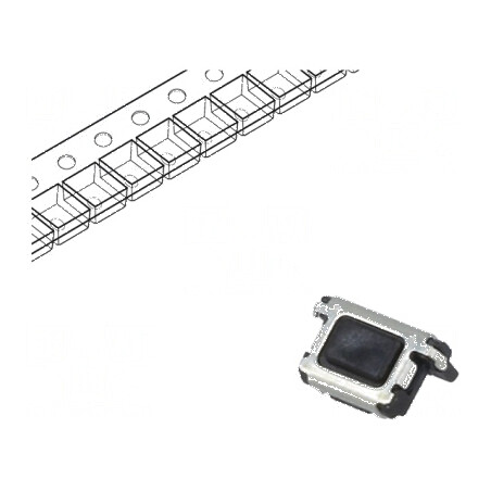 Microîntrerupător TACT SPST 0,015A/15VDC SMT Pozitie 2 - Fara 1,6N | Electronic-mag.ro | Componente Electronice
