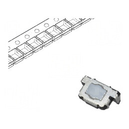 Microîntrerupător TACT SPST 2 Pozitii 0,02A 12VDC SMT 3,5mm | Electronic-mag.ro | Componente Electronice