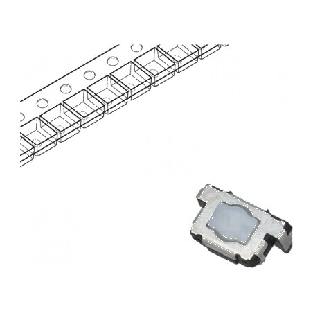 Microîntrerupător TACT SPST 2 Pozitii 0,02A 12VDC SMT 3,5mm | Electronic-mag.ro | Componente Electronice