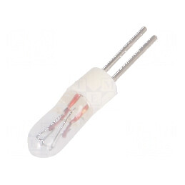 Lampă miniaturală BI-PIN 28V DC 24mA Tip Balon T1 Ø 3,3mm - Durată de viață 10000 ore | Electronic-mag.ro | Componente Electronice