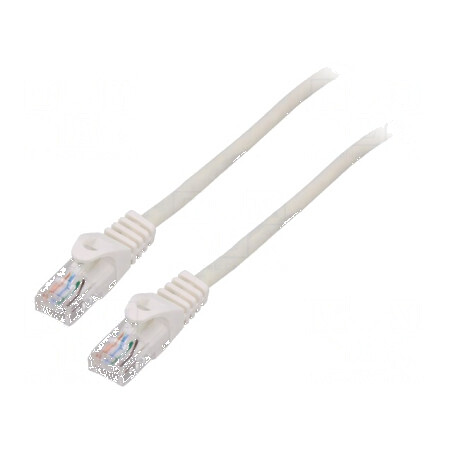 Cablul de patch U/UTP 5e litat CCA PVC alb 0,5m 26AWG Fire: 8 | Electronic-mag.ro | Componente Electronice