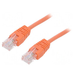 Cablul de rețea Patch Cord U/UTP 5e Litat CCA PVC Portocalie 0,25m 26AWG | Electronic-mag.ro | Componente Electronice
