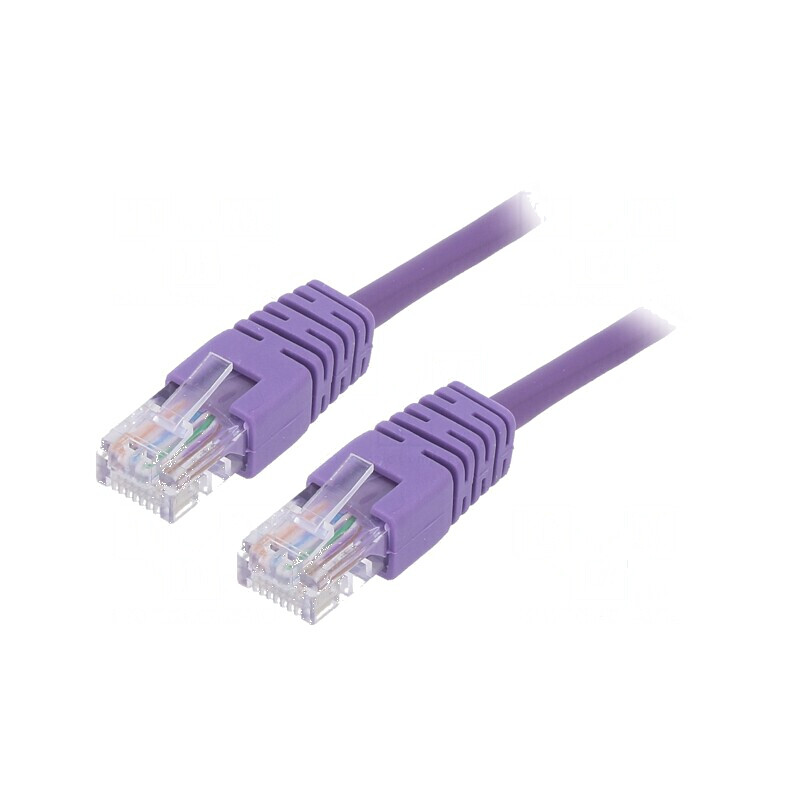 Cablul de patch U/UTP Cat5e litat CCA PVC violet - 0,25m - 26AWG | Electronic-mag.ro | Componente Electronice Cablul de patch U/UTP Cat5e litat CCA PVC violet - 0,25m - 26AWG | Electronic-mag.ro | Componente Electronice