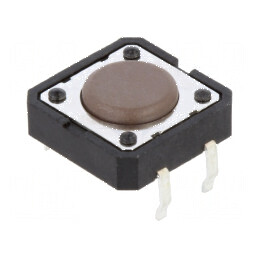Microîntrerupător TACT SPST-NO 0,05A/12VDC THT 1,8N - Comutator de Tip Tactil pentru Circuit Electric | Electronic-mag.ro | Componente Electronice