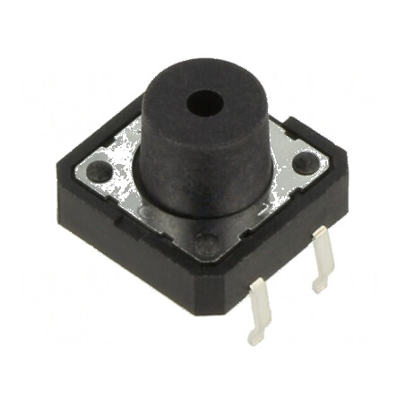 Microîntrerupător TACT SPST-NO 0,05A/12VDC THT - Pozitie 2, Fara Componente Integrate | Electronic-mag.ro | Componente Electronice