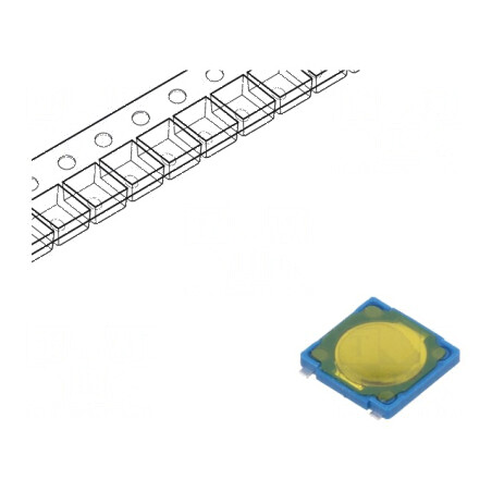 Microîntrerupător TACT SPST-NO 0,05A/12VDC SMT Poz: 2 Fără 1N | Electronic-mag.ro | Componente Electronice