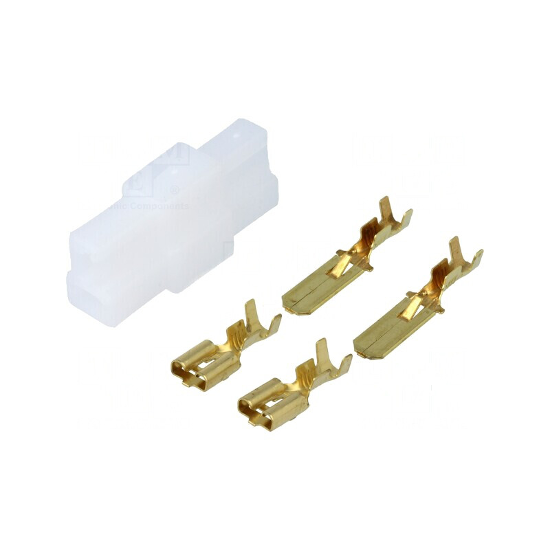 Terminal plat mamă/tată crimpat pe cablu izolat 2,5mm² - Conector electric profesional | Electronic-mag.ro | Componente Electronice Terminal plat mamă/tată crimpat pe cablu izolat 2,5mm² - Conector electric profesional | Electronic-mag.ro | Componente Electronice