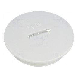 Capac de Protecție PG29 IP54 din Polistiren Gri Deschis, 8mm - Soluție Durabilă pentru Protecția Echipamentelor Electrice | Electronic-mag.ro | Componente Electronice