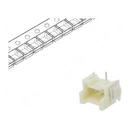 Conector cablu-placă soclu tată XA 2,5mm PIN 3 SMT 250V 3A - Compatibilitate și Performanță Ridicată | Electronic-mag.ro | Componente Electronice