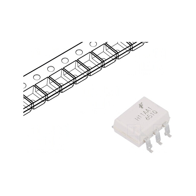 Optocuplor SMD cu 1 Canal, 7,5kV, 20% CTR la 10mA, Tranzistori de Ieșire | Electronic-mag.ro | Componente Electronice