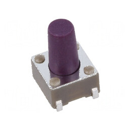Microîntrerupător TACT SPST-NO 0,05A/12VDC SMT Poz: 2 - Comutator Compact pentru Aplicații Electrice | Electronic-mag.ro | Componente Electronice