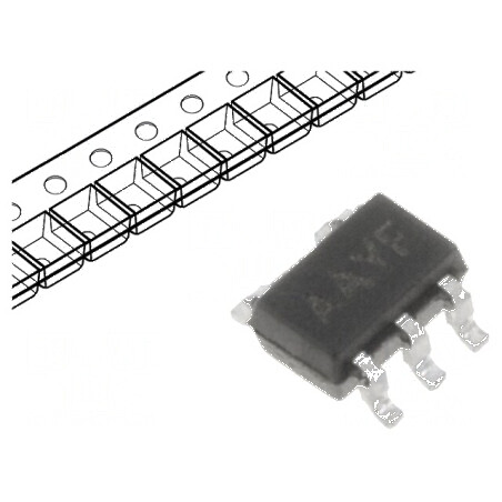 Amplificator operațional IC 1MHz, 1 canal, SC70-5, 1.8-6VDC, 1pA | Electronic-mag.ro | Componente Electronice
