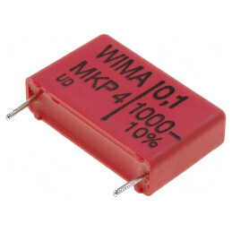 Condensator polipropilenă 100nF 7x16,5x26,5mm THT ±10% - Componentă electronică de înaltă calitate | Electronic-mag.ro | Componente Electronice