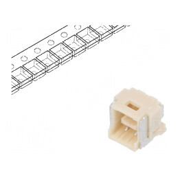 Conector cablu-placă soclu tată PIN 2 CLIK-Mate Pas 2mm SMT - Componentă electronică de înaltă calitate | Electronic-mag.ro | Componente Electronice