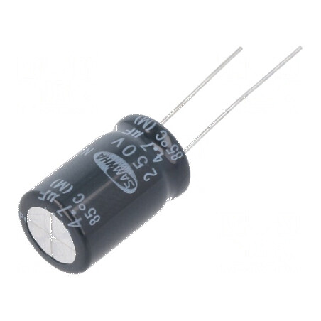 Condensator Electrolitic Bipolar THT 4,7uF 250VDC Ø12,5x20mm - Componentă Electronică de Înaltă Calitate | Electronic-mag.ro | Componente Electronice