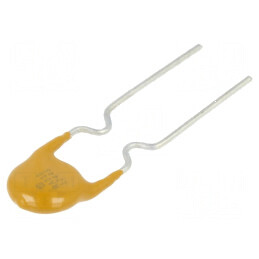 Siguranţă polimerică PTC 300mA 60VDC, THT, dimensiuni 7,4x3,1x13,4mm, CuFe | Electronic-mag.ro | Componente Electronice