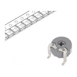 Potenţiometru de montare singură, orizontal, 1MΩ, 100mW - Componentă electronică de precizie | Electronic-mag.ro | Componente Electronice