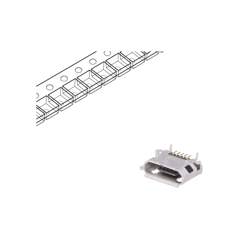 Conector USB B Micro Soclu pentru PCB SMT, THT - PIN 5 USB 2.0 | Electronic-mag.ro | Componente Electronice Conector USB B Micro Soclu pentru PCB SMT, THT - PIN 5 USB 2.0 | Electronic-mag.ro | Componente Electronice