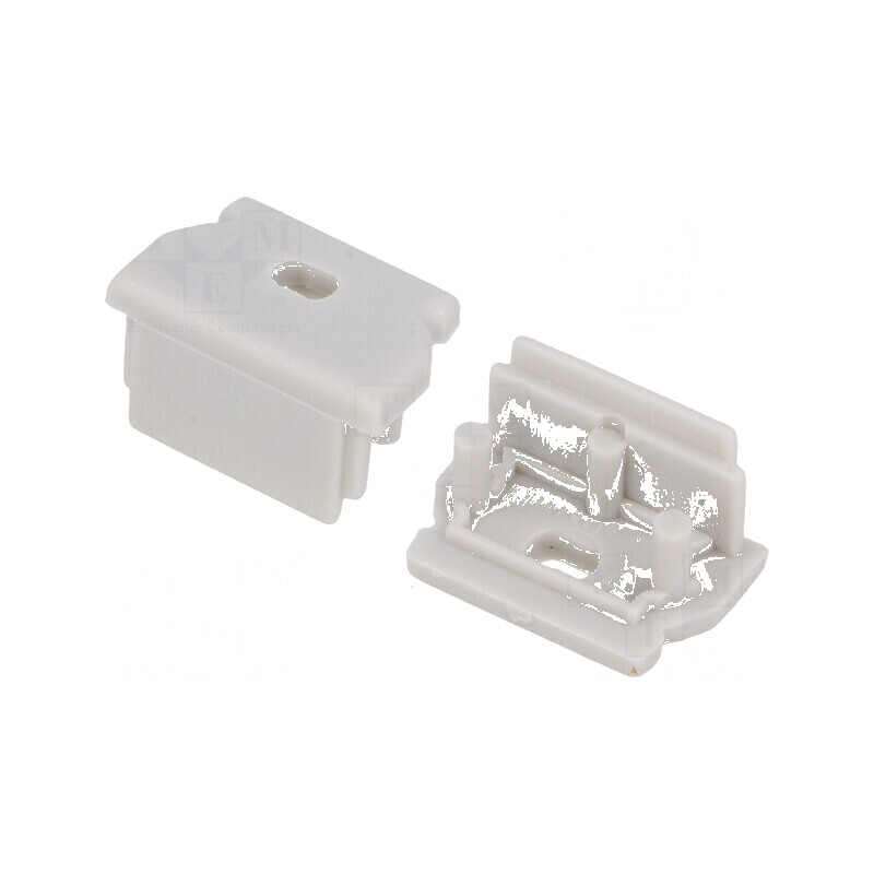 Obturator pentru profil LED gri, 2 bucăți, din ABS, cu orificiu UNI12 | Electronic-mag.ro | Componente Electronice Obturator pentru profil LED gri, 2 bucăți, din ABS, cu orificiu UNI12 | Electronic-mag.ro | Componente Electronice