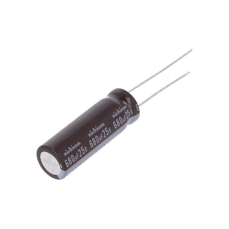 Condensator Electrolitic Low ESR THT 680uF 25VDC Ø10x30,5mm pentru Circuit Electric | Electronic-mag.ro | Componente Electronice Condensator Electrolitic Low ESR THT 680uF 25VDC Ø10x30,5mm pentru Circuit Electric | Electronic-mag.ro | Componente Electronice