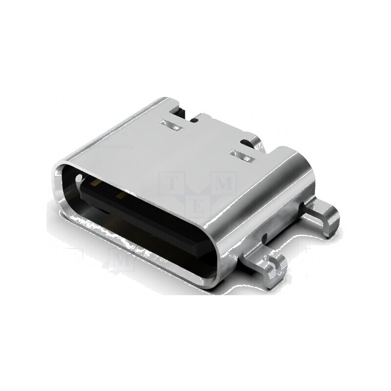 Conector USB C Soclu SMT PIN 16 Orizontale USB 2.0 5A 48VDC - Componentă Electronică de Înaltă Calitate | Electronic-mag.ro | Componente Electronice