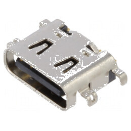 Conector USB C Soclu SMT PIN 16 Orizontale USB 2.0 5A 48VDC - Componentă Electronică Profesională | Electronic-mag.ro | Componente Electronice