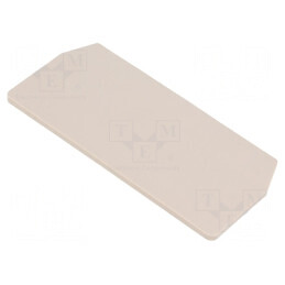 Placă despărțitoare extremitate bej WEMID, max. 125°C, standard UL94V-0 | Electronic-mag.ro | Componente Electronice
