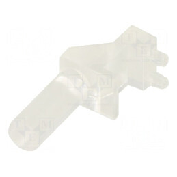 Tub LED Ø3mm cu parte frontală plată, dimensiuni Y: 7,6mm, X: 3,8mm | Electronic-mag.ro | Componente Electronice