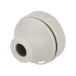 Manșon Øorif. montare 19mm din elastomer termoplastic TPE gri, protecție IP67 | Electronic-mag.ro | Componente Electronice