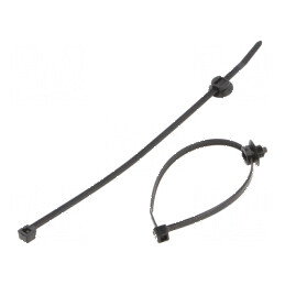 Colier de strângere cu lame de fixare, dimensiuni L: 202mm, W: 4,6mm, rezistență 225N | Electronic-mag.ro | Componente Electronice