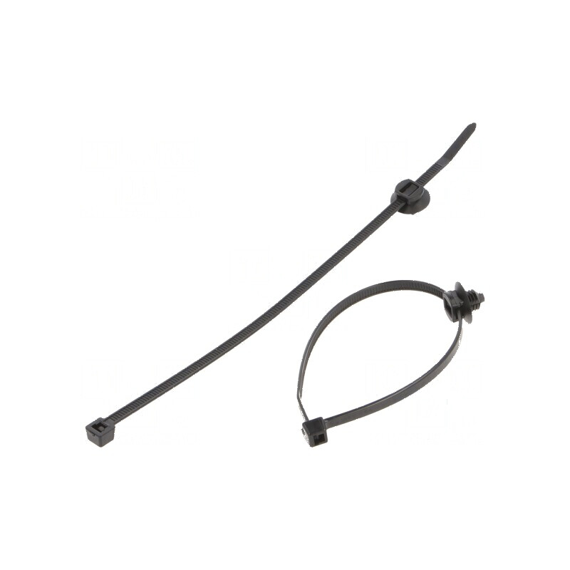 Colier de strângere cu lame de fixare, dimensiuni L: 202mm, W: 4,6mm, rezistență 225N | Electronic-mag.ro | Componente Electronice