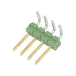 Conector şiruri pini AMPMODU MOD II tată, 4 pini THT | Electronic-mag.ro | Componente Electronice