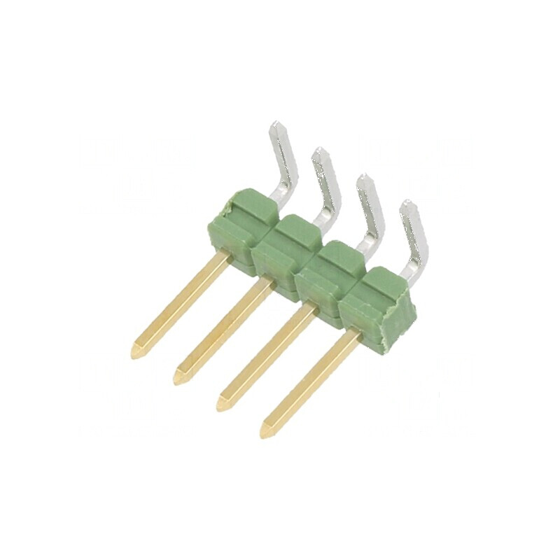 Conector şiruri pini AMPMODU MOD II tată, 4 pini THT | Electronic-mag.ro | Componente Electronice