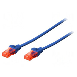 Cablu Patch U/UTP 5e Litat CCA PVC Albastru 0,5m 26AWG | Electronic-mag.ro | Componente Electronice