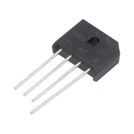 Punte Redresoare Monofazată Urmax 400V, 8A, 175A Ifsm, pentru Aplicații Industriale | Electronic-mag.ro | Componente Electronice