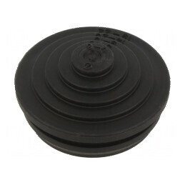 Manșon elastomer termoplastic TPE negru pentru cabluri cu diametrul între 0 și 22 mm, protecție IP54 | Electronic-mag.ro | Componente Electronice
