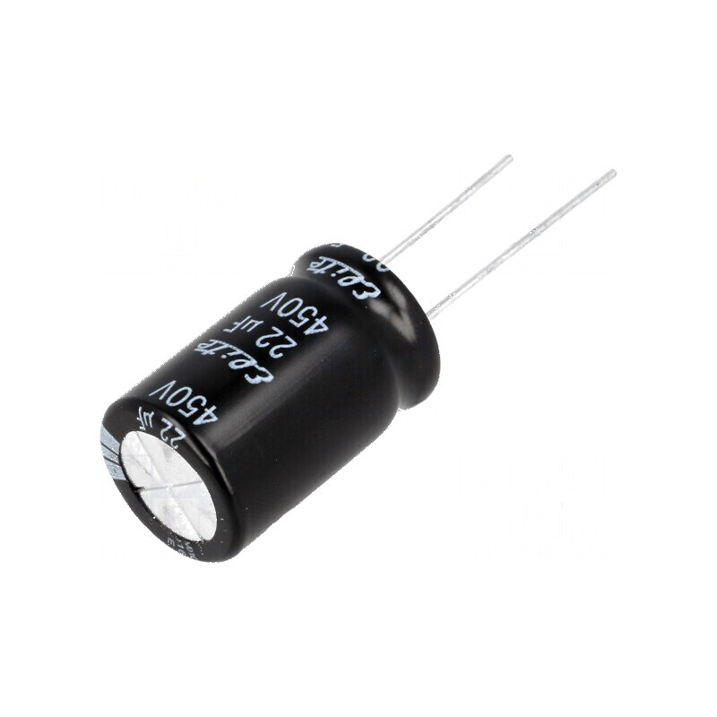 Condensator Electrolitic THT 22µF 450VDC Ø16x25mm ±20% 2000h - Componentă Electronică de Înaltă Calitate | Electronic-mag.ro | Componente Electronice Condensator Electrolitic THT 22µF 450VDC Ø16x25mm ±20% 2000h - Componentă Electronică de Înaltă Calitate | Electronic-mag.ro | Componente Electronice