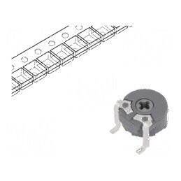 Potenţiometru de montare singură tură, orizontal 10kΩ 100mW - Componentă electronică de precizie | Electronic-mag.ro | Componente Electronice