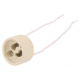 Dulie ceramică mată pentru lampă halogen GU10, lungime 130mm | Electronic-mag.ro | Componente Electronice