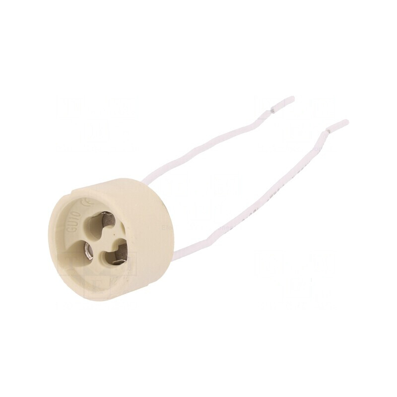 Dulie ceramică mată pentru lampă halogen GU10, lungime 130mm | Electronic-mag.ro | Componente Electronice