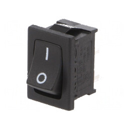 Rocker Switch SPST-NO 2 ON-OFF 4A/250VAC Negru 35mΩ - Temperaturi -20 până la 125°C | Electronic-mag.ro | Componente Electronice