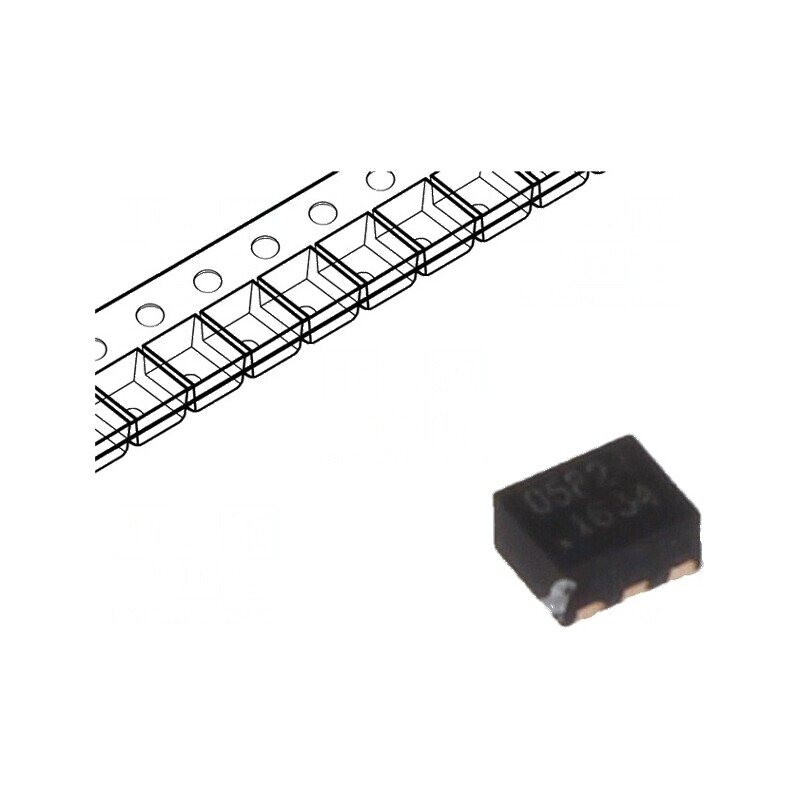 Diodă TVS Unidirecțională 9,5V 3A 100W SLP1210N6 - Protecție Circuită Ch: 2 | Electronic-mag.ro | Componente Electronice