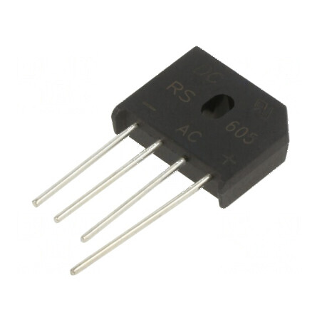 Punte Redresoare Monofazată Urmax 600V, 6A If, 150A Ifsm - Soluție Profesională pentru Redresare Energii | Electronic-mag.ro | Componente Electronice
