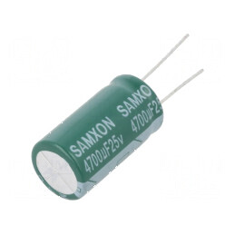 Condensator Electrolitic Low ESR THT 4700uF 25VDC Ø16x30mm - Componentă Electronică de Înaltă Performanță | Electronic-mag.ro | Componente Electronice