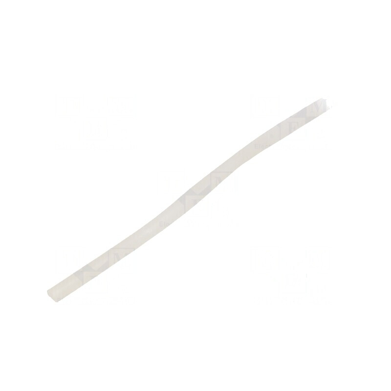 Manșon electroizolant din silicon natural, diametru interior 2,5 mm | Electronic-mag.ro | Componente Electronice