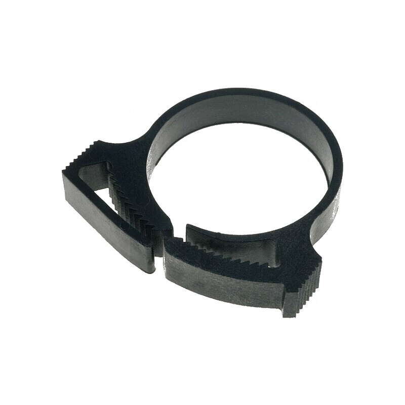 Clipsuri Øbuclă din poliamidă neagră UL94HB, dimensiuni 25,8÷29,2mm, lățime 7,4mm | Electronic-mag.ro | Componente Electronice