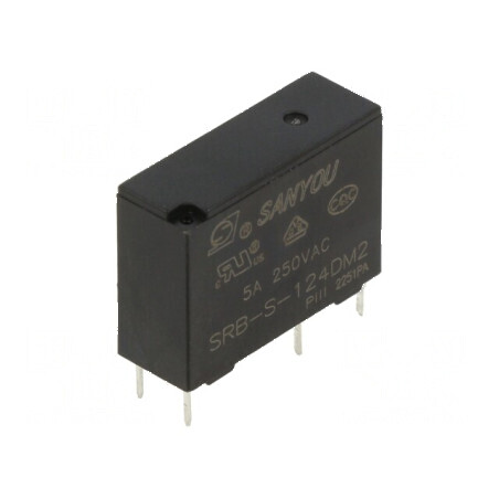 Releu electromagnetic SPST-NO 5A 277VAC - Contacte max 5A SRB | Electronic-mag.ro | Componente Electronice