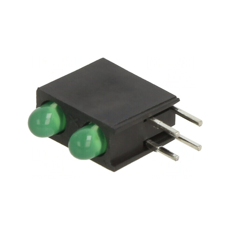 LED Verde 2,9mm în Carcasă cu 2 Diode, 20mA, 60° - Tensiune 2,2÷2,6V | Electronic-mag.ro | Componente Electronice LED Verde 2,9mm în Carcasă cu 2 Diode, 20mA, 60° - Tensiune 2,2÷2,6V | Electronic-mag.ro | Componente Electronice