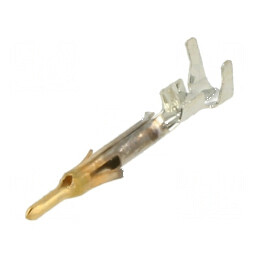 Pin tată din alamă aurită selectivă 0,3÷0,8mm² 22AWG÷18AWG - Ambalaj vrac | Electronic-mag.ro | Componente Electronice